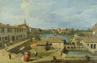 A View of Dolo on the Brenta Canal, c.1725-29 by Giovanni Antonio Canal